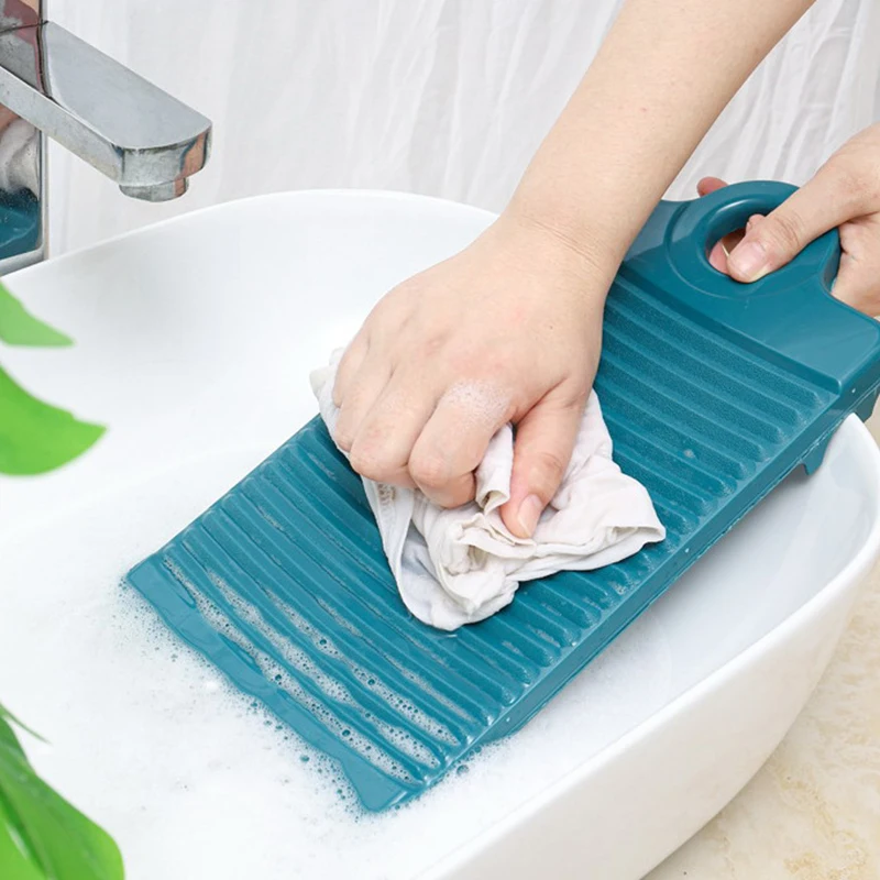 Plastic Washboard Antislip Thicken Washing Board Clothes Cleaning For Laundry Bathroom Accessories Cleaning Tool