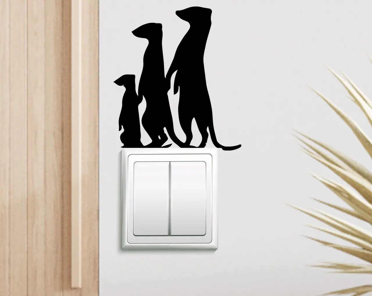 

Настенная Наклейка BK Home Meerkat-1 современная Удобная надежная декоративная подарочная наклейка простой крутой черный цвет