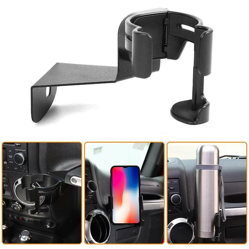 

Car Phone Holder Mount Stand Bracket For Jeep Wrangler Tj 97-07 Water Cup Holder Mobile Phone Holder Car Driving Accessories