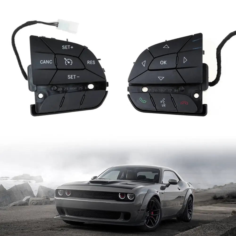 

68245342aa Switch Speed Control Steering Wheel Button EVIC Audio Radio DVD GPS For Jeep Grand Cherokee 2016+ Dodge Durango 2015+