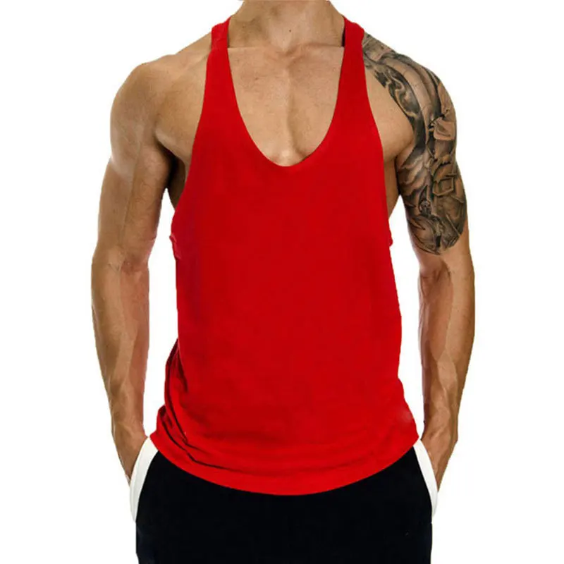 

Summer Cotton Sleeveless Shirts Men Tank Top Bodybuilding Shirt Vest Gym t Shirt Sport Tops Singlet Men Clothing Streetwear 3XL