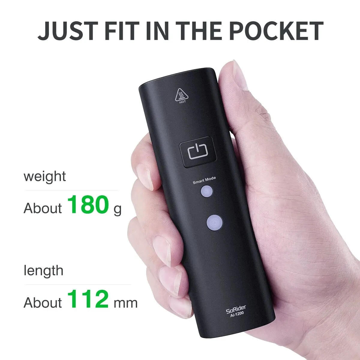 Велосипедный умный фонарь SoRider 1200 люмен с датчиком вибрации