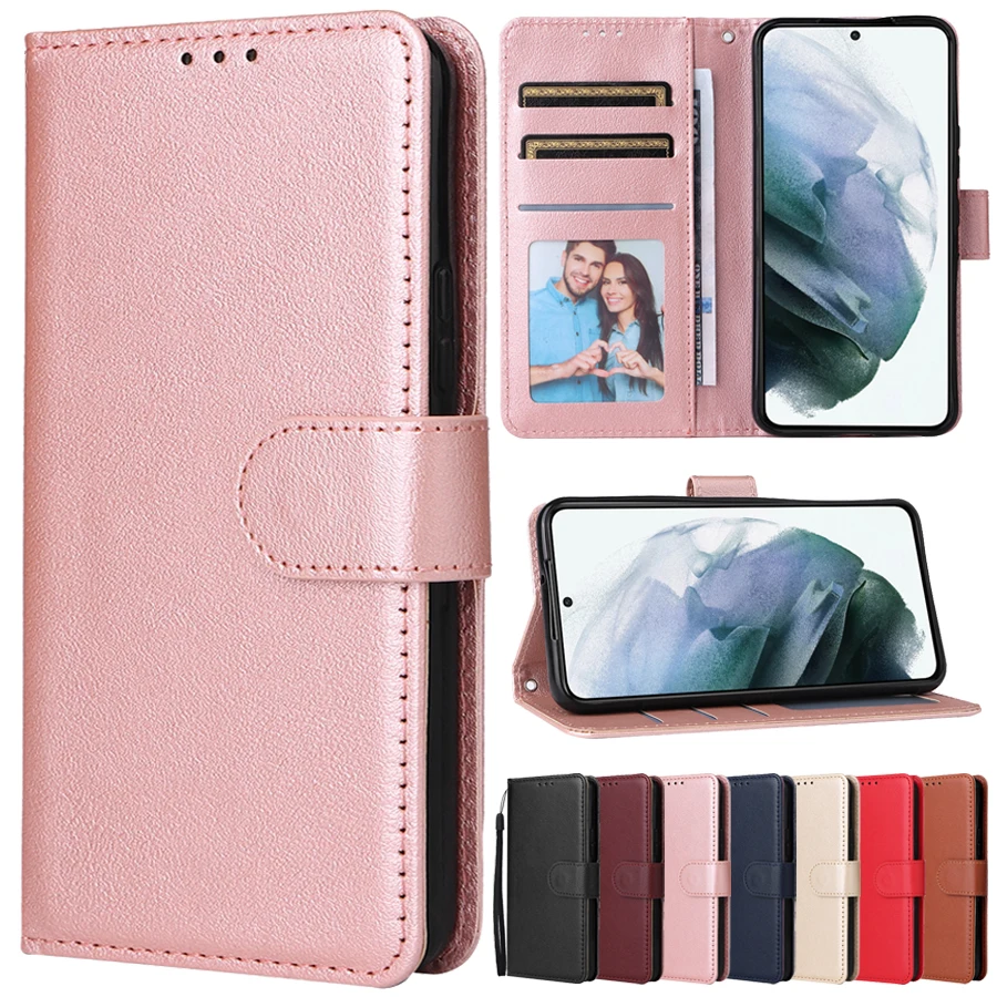 Wallet With Card Slot Magnetic Flip Leather Case For Samsung Galaxy S23 Ultra S22 S21 S20 FE 2022 S10E S10 Lite S9 S8 Plus S7 S6