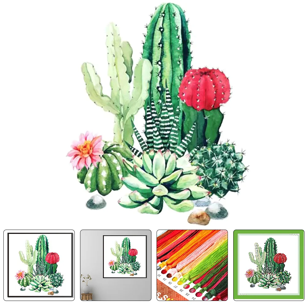 

Embroidery Kit Hoop Cross Kits Beginner Fabric Tools Set Material Diy Cloth Thread Pattern Starter Instructions Needle Floral