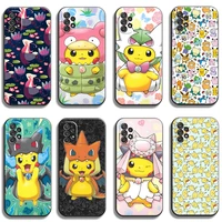 pokemon pikachu phone cases for samsung galaxy a31 a32 a51 a71 a52 a72 4g 5g a11 a21s a20 a22 4g coque back cover funda carcasa