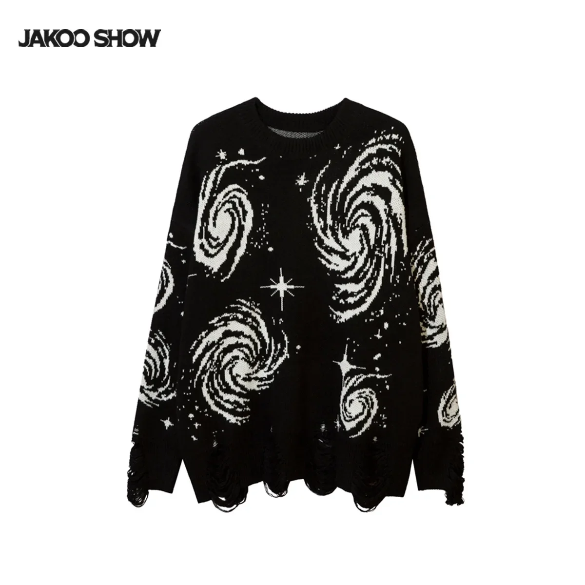 Модный уличный стиль библиотека Цзя И вязаный свитер с вращающимся дизайном