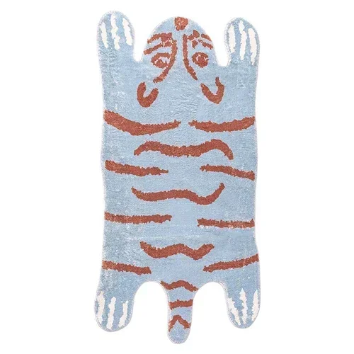 Ковер для гостиной Тигр Леопардовый принт Плюшевый прикроватный коврик для спальни Украшение дома Мультфильм Флумный ковер Tapis Tapete 러그