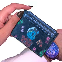 cardholder monopoly richie nft zombie lord money card holder luxury credit id coin purse genuine leather for wallets women man