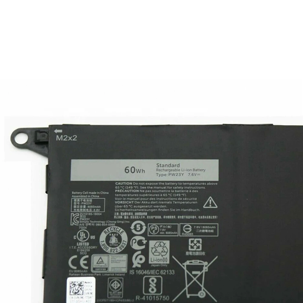 Фото Аккумулятор для ноутбука PW23Y для Dell XPS 13 9360 13-9360-D1605T D1505G RNP72 TP1GT 7.6V 60Wh №3