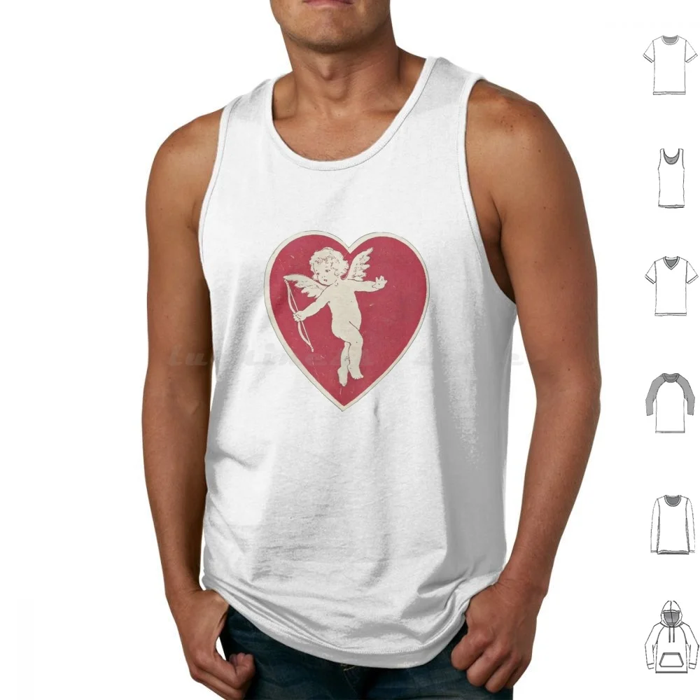 Винтажные топы на бретелях Coquette Cherub Heart с принтом хлопковая кокетка Dollette Balletcore