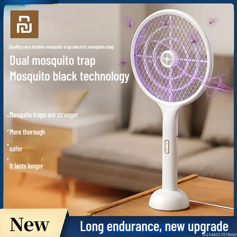 

Youpin Qualitell Electric Mosquito Swatter Rechargeable Convenient Handheld Wall-mount 2 In 1 Insect Fly Killing Dispeller Home