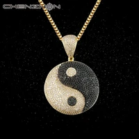 chenzhon tai ji design pendants necklaces for mens pendant women supreme 925 sterling silver nice jewelry gift box pack