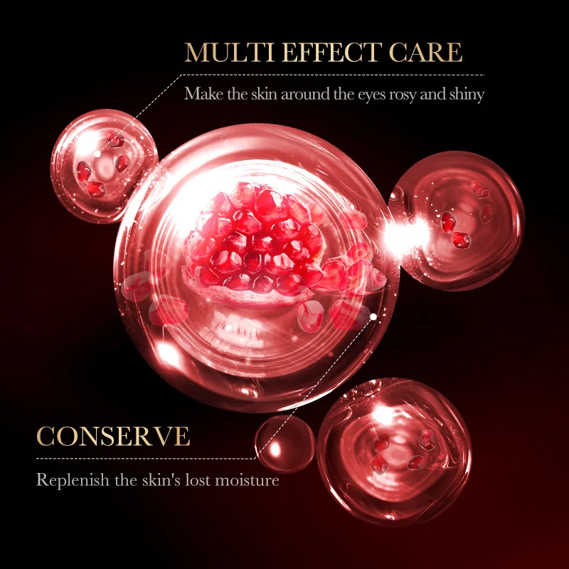 SADOER 60 шт. красная гранатовая коллагеновая маска для глаз укрепляющая против