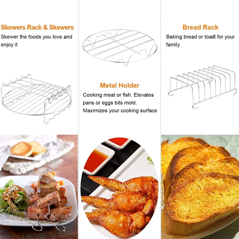 Аксессуары для фритюрницы XL 8 дюймов Gowise USA Phillips ниндзя Cosori Cozyna 5 8- Qtair фритюрница