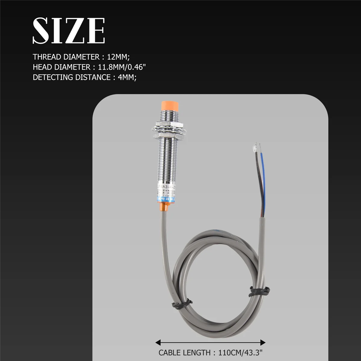 Флюоресцентный датчик приближения 300 мА NPN 3 провода 4 мм