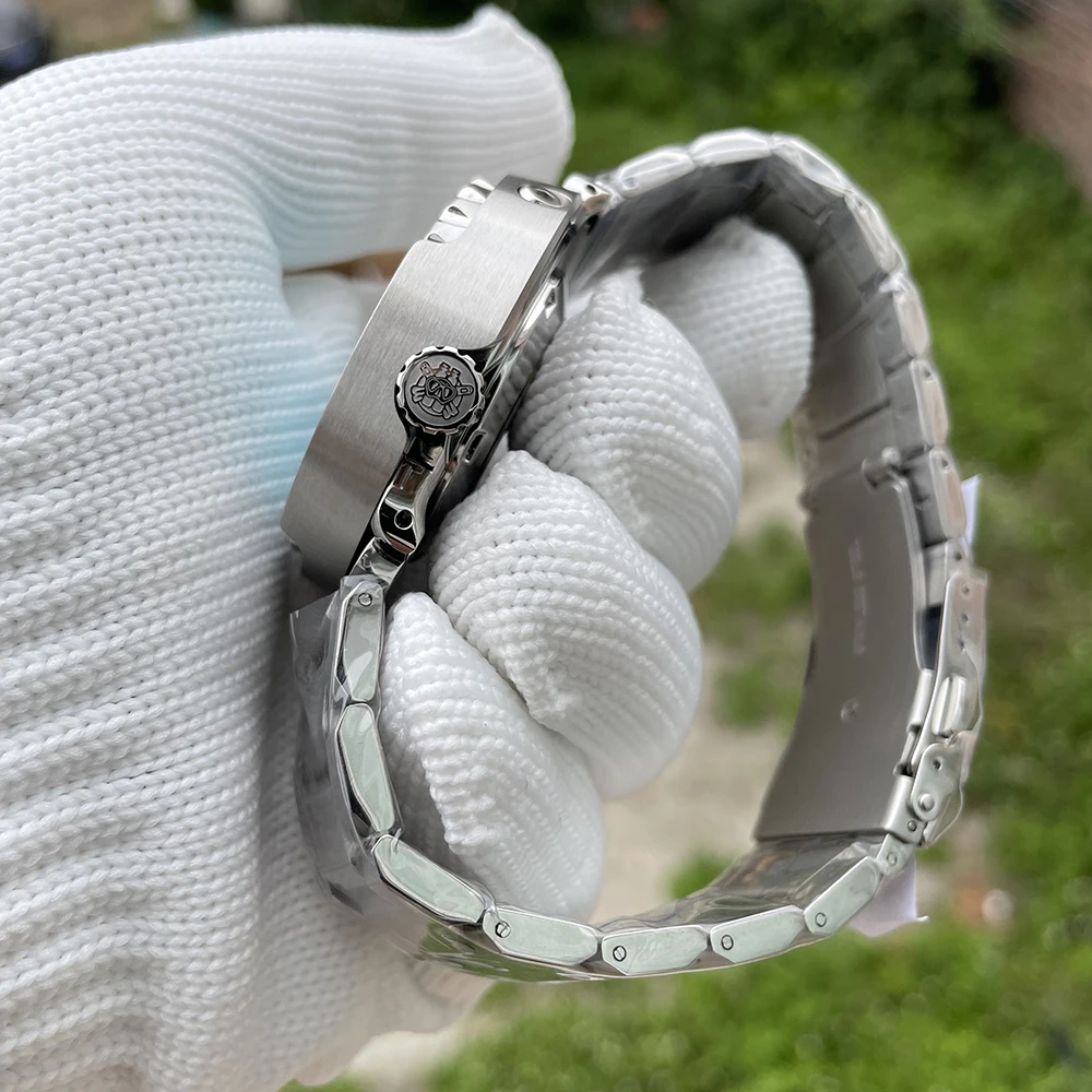 Скидка Мужские водонепроницаемые часы из нержавеющей стали, 30 атм, 300 м