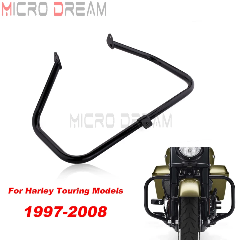 

Motorcycle Engine Guard Highway Crash Bar For Harley Touring Road King Street Electra Glide FLHT FLTR FLHX FLHR FLHTK 1997-2008