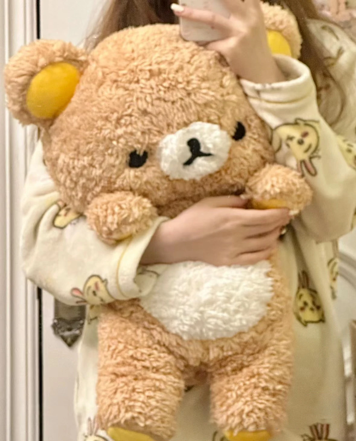 Фото 80 см Rilakkuma плюшевая игрушка плюшевый мишка чучело мультяшная подушка Kawaii декор комнаты подушка детские подарки на день рождения хобби №1