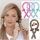 Женская Плойка для завивки без тепла, повязка на голову, лента для завивки волос без повреждений, мягкие ролики для девочек, инструмент для укладки волос сделай сам