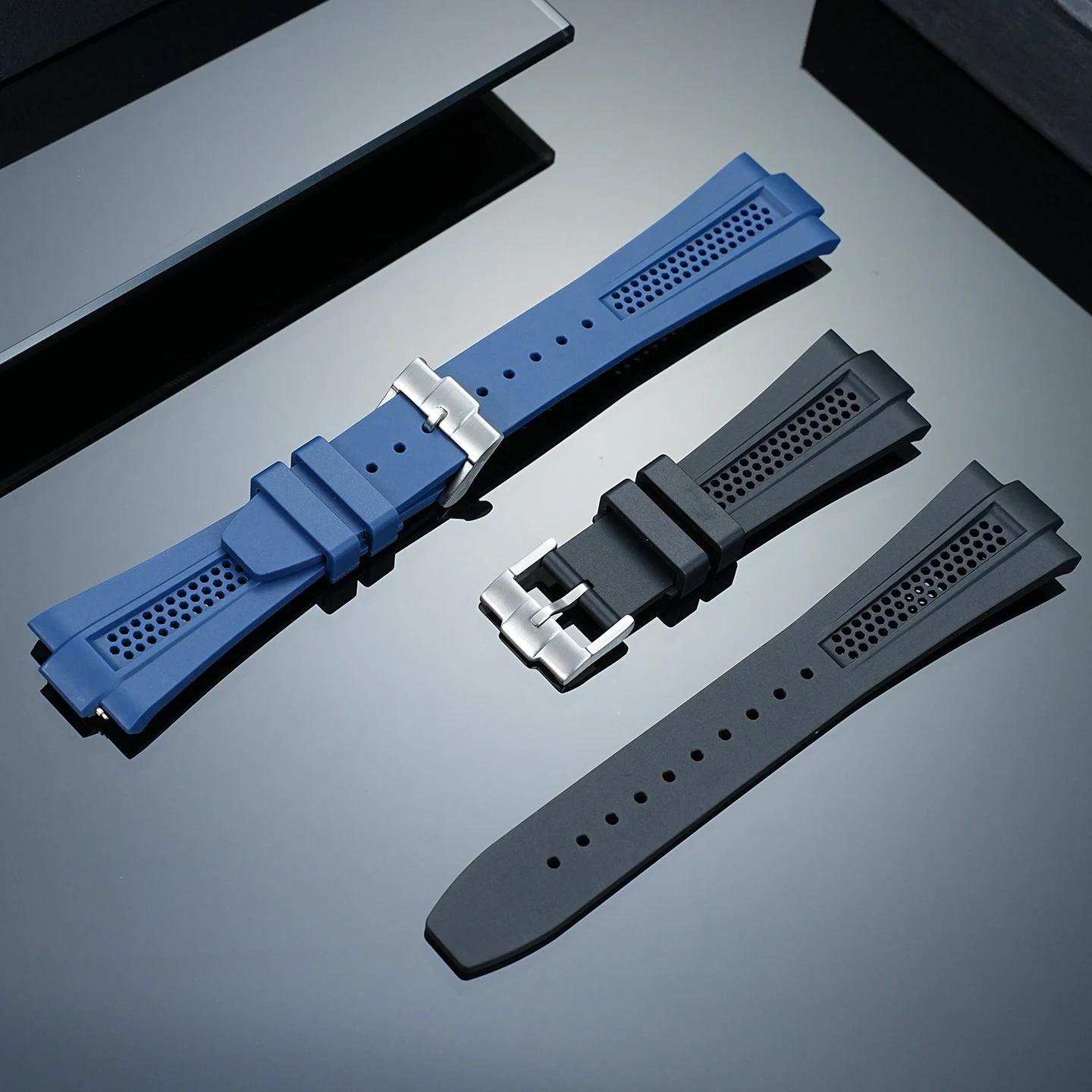 Фото Ремешок для часов TISSOT 1853 Super Player PRX T137.410A T137.407A, резиновый, 40 мм, для активного отдыха, силиконовый. №2