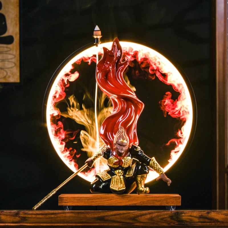 Кольцо для лампы курильница керамическая обезьяны король настольные украшения