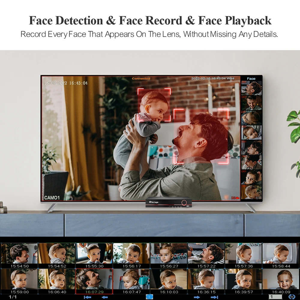 Система видеонаблюдения Techage Ultra HD 4K POE цветная Ночная сигнализация с