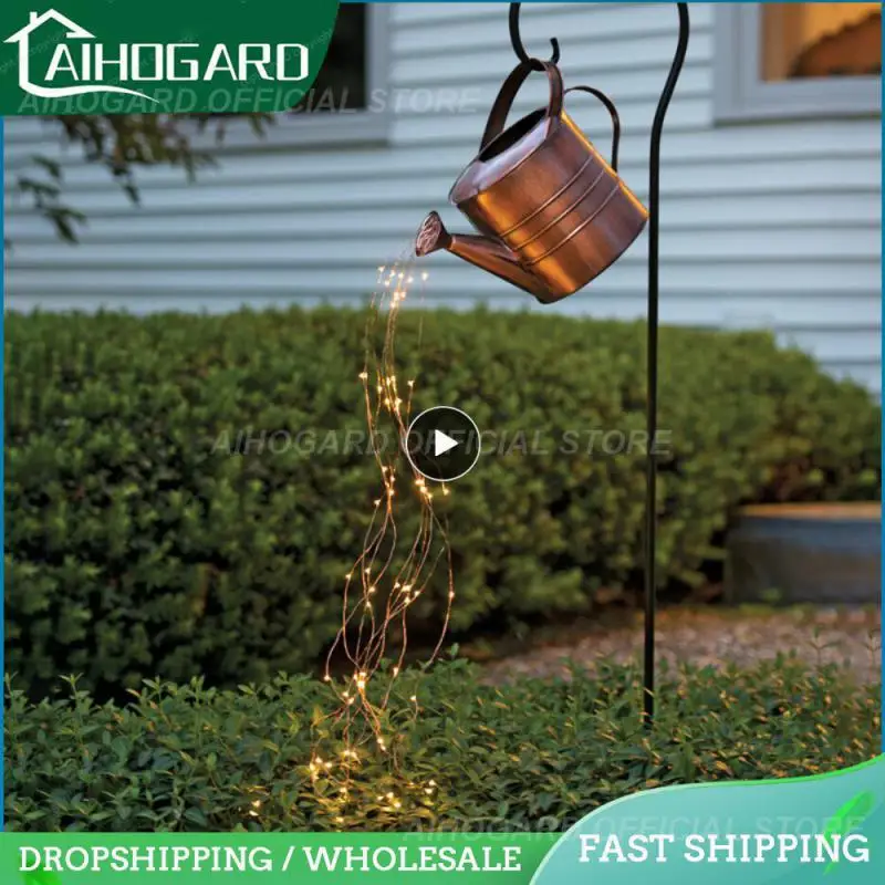 

Star Shower Garden Art Light Watering Can Lights Solar Waterfall Lights Outdoor Garden Decor LED Lamp Yard Romantic Decoration