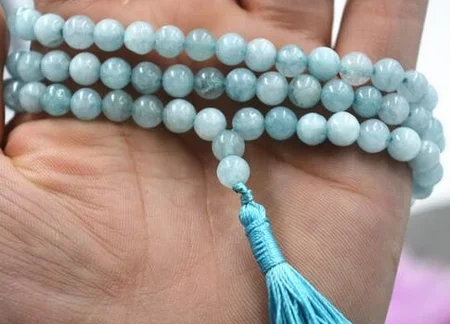 

free shipping 6mm stone Buddhist Natural 108 Prayer Beads Mala Bracelet Necklace