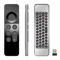 w3 2 4g wireless voice air mouse remote controller mini keyboard for android tv box windows mac os linux gyroscope remote