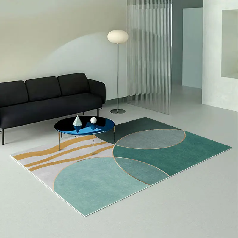 

Ковры зеленого цвета в стиле ваби-Саби, современный декор, ковер для спальни, большой коврик для гостиной, моющийся нескользящий коврик, ков...