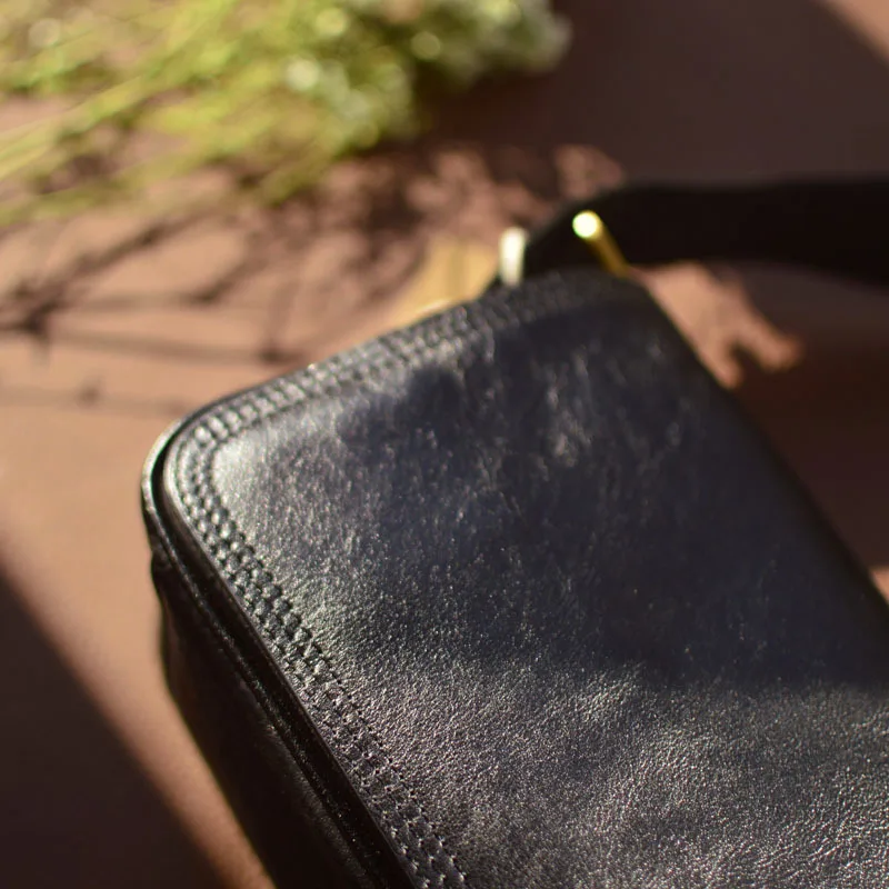 Сумка кросс-боди AETOO Мужская модная миниатюрная сумочка из воловьей кожи