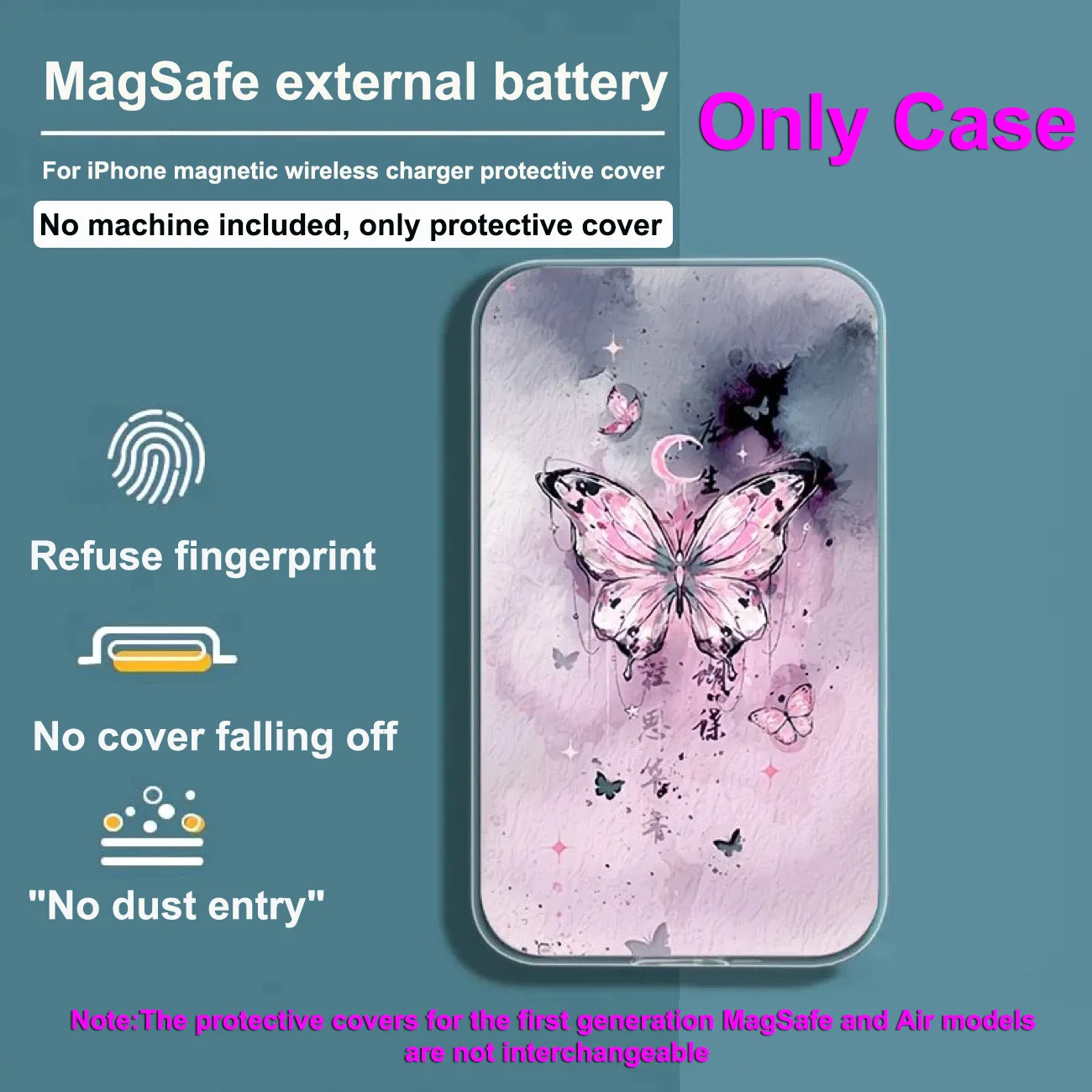 Противоударный чехол для Air Magsaft Cushion для iPhone Magsaft, силиконовый мягкий чехол из ТПУ для iPhone Air MagSafe, чехол для зарядного устройства (art.: 3920d289f3333) - 3920d289f3333