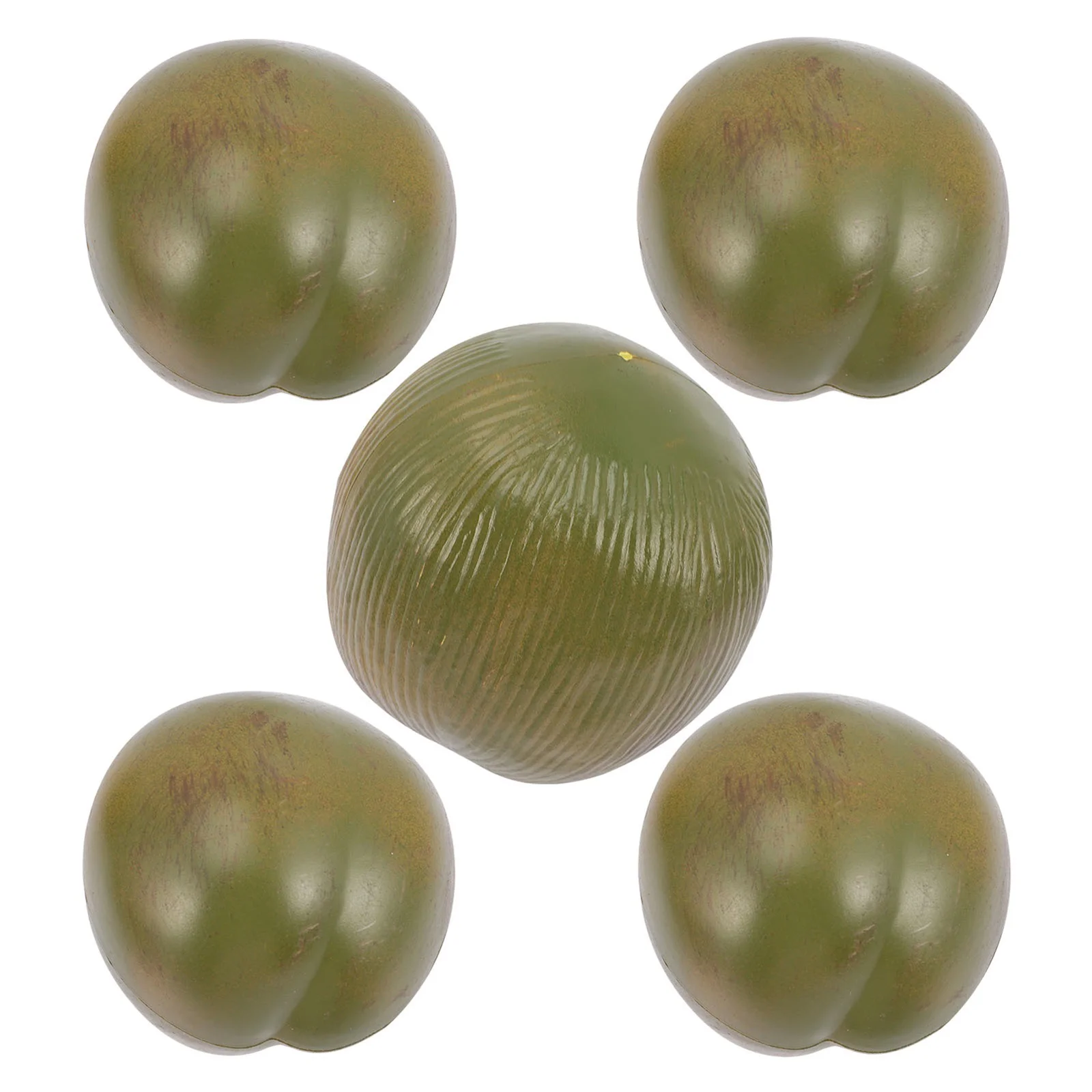 

5Pcs Fake Coconuts Simulation Multipurpose Artificial Coconuts Tropical Party Supplies Hanging Ornament