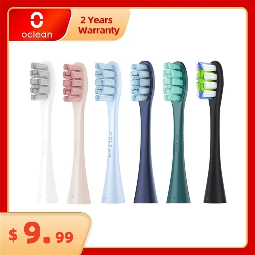 Oclean X Pro Elite/ X Pro/ F1 /Air 2/One 2/4 pièces têtes de brosse à dents de remplacement pour brosse à dents électrique têtes de brosse à dents de nettoyage en profondeur