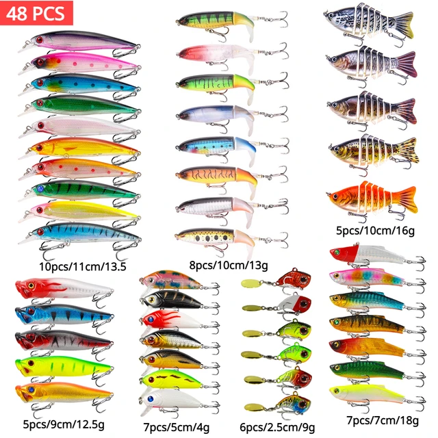 Afishup Esche Da Pesca Kit 273pcs/confezione Scatola Per Esche - Foto 3