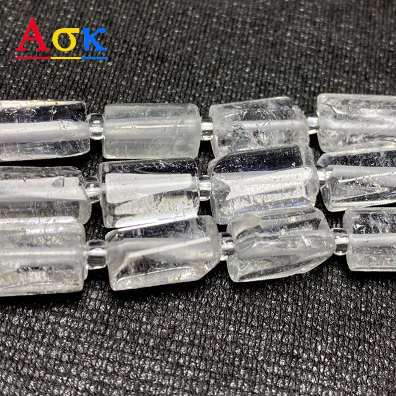 

Бусины Aok из натурального камня, граненые кварцевые бусины неправильной формы, бусины-разделители россыпью, подвески для браслета