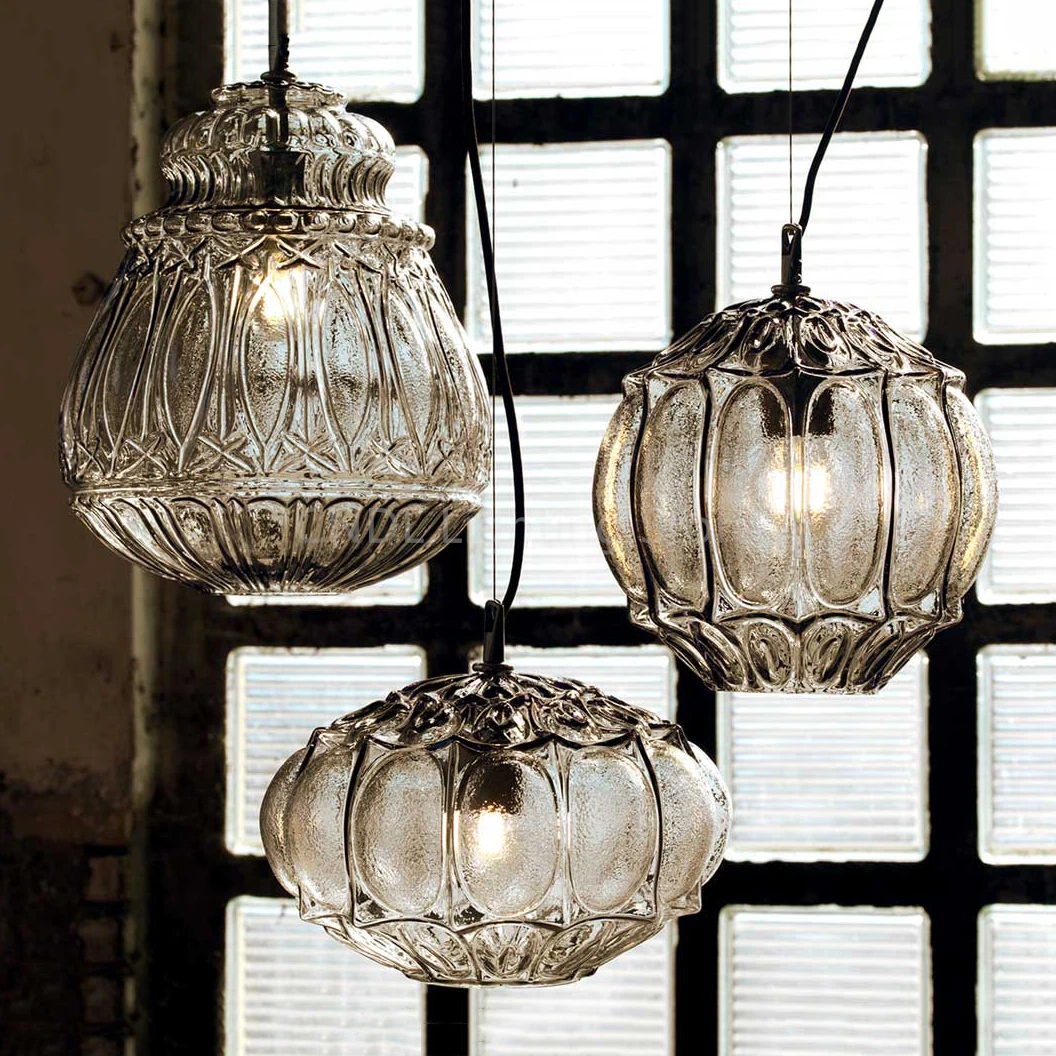 

Скандинавский дизайн, прозрачные стеклянные подвесные светильники, постмодерн, вилла, гостиная, украшение, Подвесная лампа освещение выставочного зала