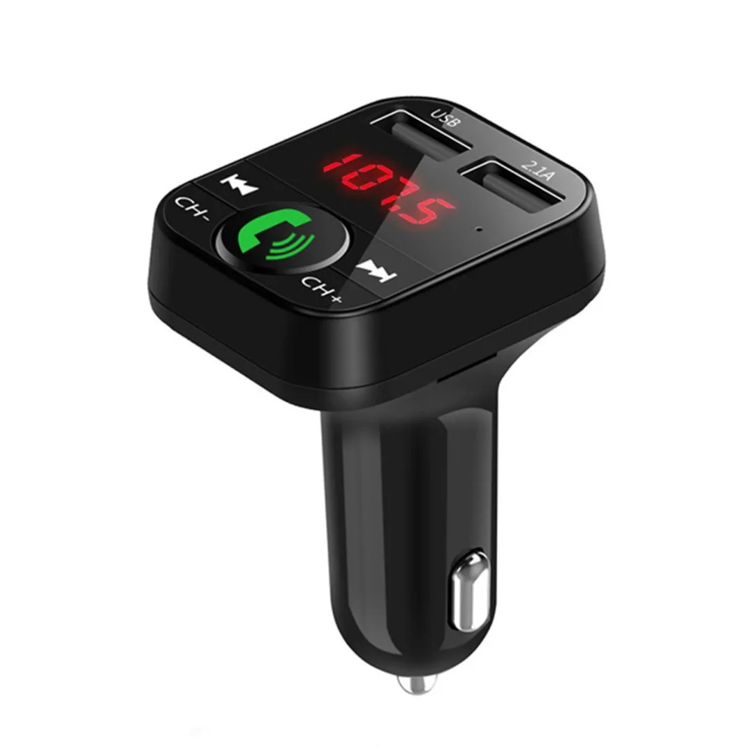 

Car FM Transmitter Music Audio Player Portable Wireless Handsfree Cars Kit Adapter Dual USB Ports Automobile Adapters