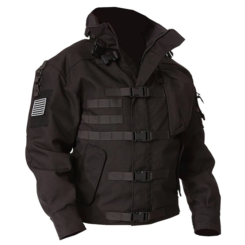 

Качественная ветрозащитная куртка-бомбер, тактическая Мужская водонепроницаемая уличная военная куртка с несколькими карманами, Походное...