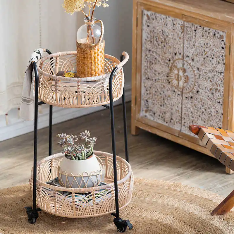 Итальянский дизайн сидячий диван столы для хранения из ротанга современный