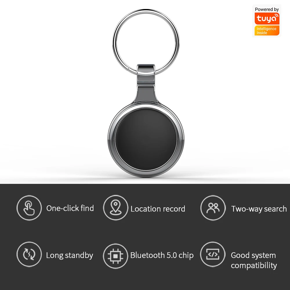 Умная бирка Tuya GPS-трекер Bluetooth сигнализация против потери брелок мини-устройство