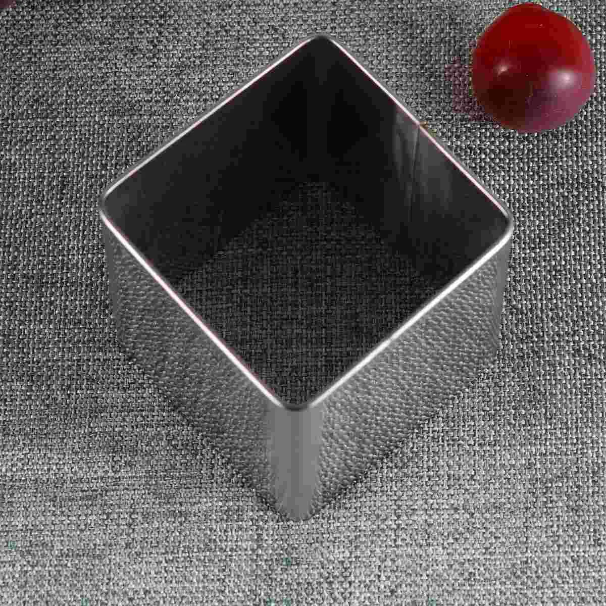 

Mould Mouss Ring Mold Stainless Steel Cake Ring Pastry Ring Cutting Biscuit Cakes Kitchen Supplies Silver 25 Inch