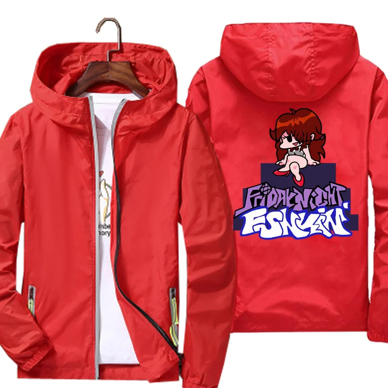 

Custom Men Women Friday Night Funkin 3 Jackets Camping Hunting Clothing Outdoor Sports Coats Anti UV Windbreaker