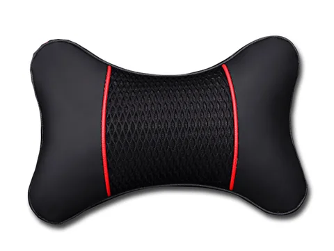 Автомобильные подушки для шеи из искусственной кожи, универсальные, подголовники из искусственной кожи, подходят для большинства автомобильных аксессуаров - изображение