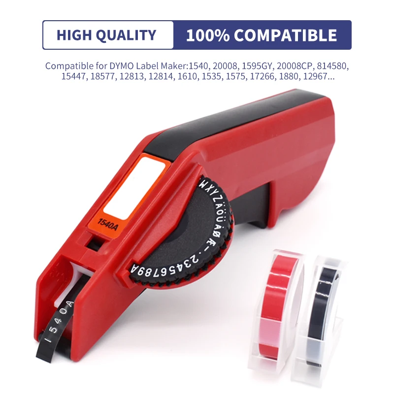 Многоцветные 3D тисненые ленты PLAVETINK для Dymo 9/12 мм * 3 м этикетка кассета Motex E-101 12965 1540