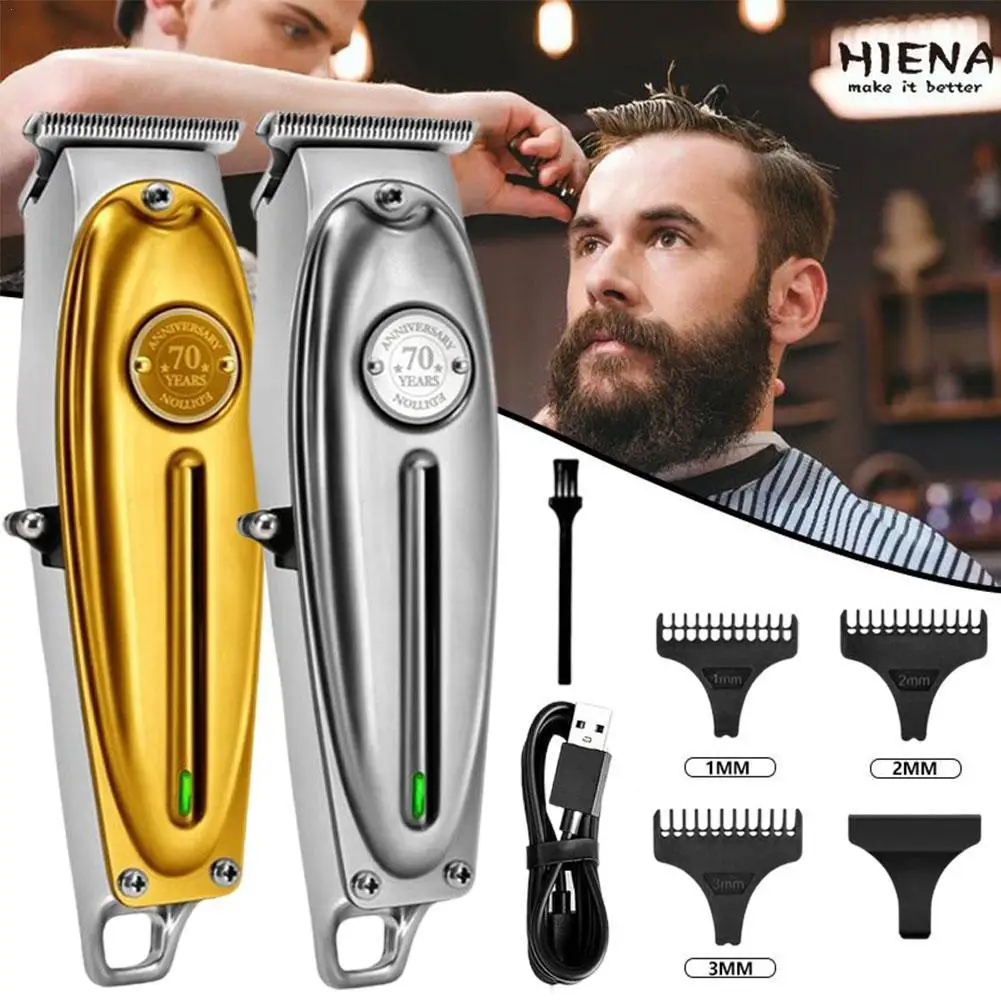 

Профессиональная электрическая машинка для стрижки волос Kemei, полностью металлический триммер для мужчин, машинка для стрижки бороды, Мужс...