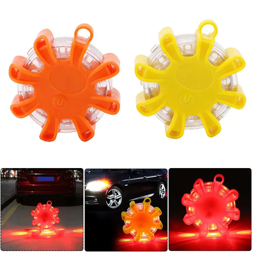 

Mini 8LED Flashing Warning Light Emergency Work Lights Magnetic Flashlight Indicator Lamp Professional Maintenance Flow Light