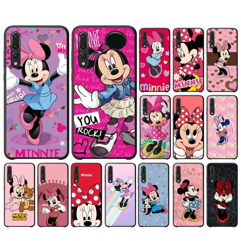 

Disney Minnie Mouse Phone Case for Huawei P30 40 20 10 8 9 lite pro plus Psmart2019