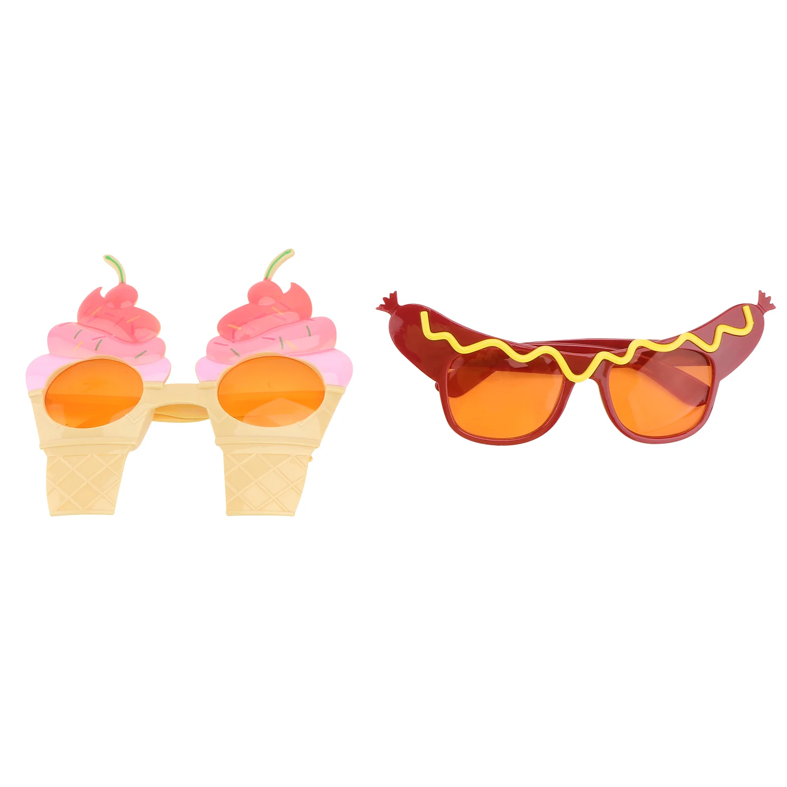 

2 Pcs Funny Glasses Toy Eyeglasses Beach Sunglasses Children Plaything Kids Toys Eyewear Props