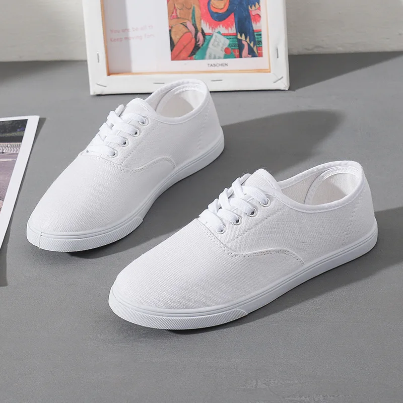 

Summer Women's Sneakers Fashion Canvas Shoes Casual Couple White Shoes Zapato Tenis De Seguridad Mujer Size 43 Women Shoes